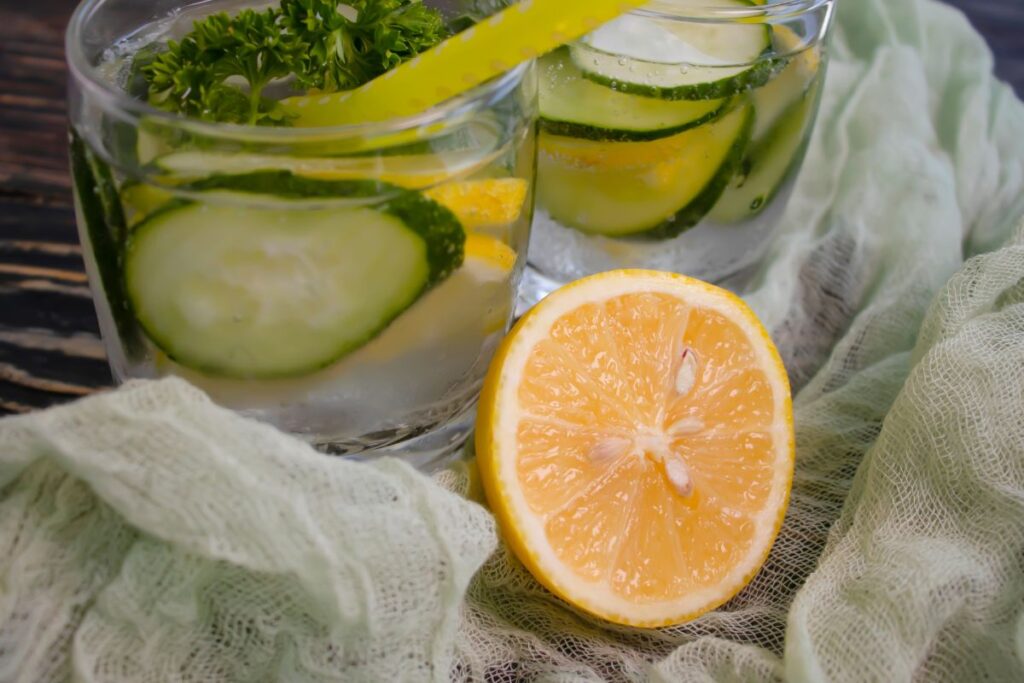 How to Make Cucumber Lemon Water