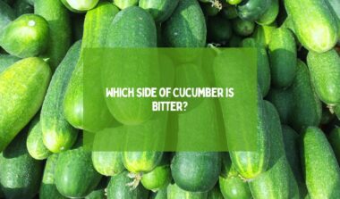 Which Side of Cucumber is Bitter
